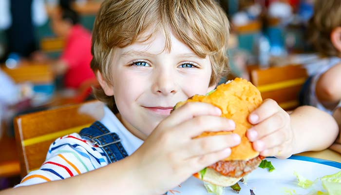 Kids enjoy lunch and dinner at Bill's Burgers, Wings and Things restaurant and bar in Burnet, TX